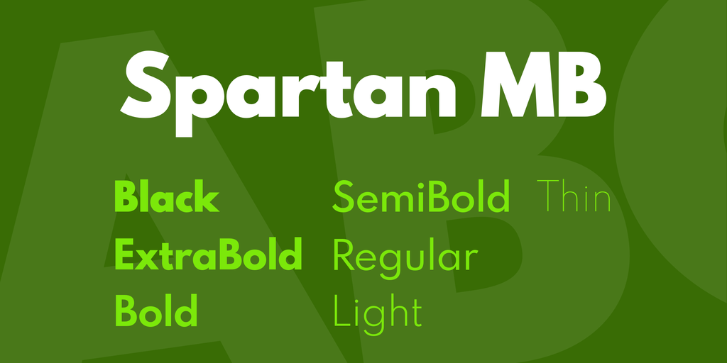 Шрифт Spartan MB
