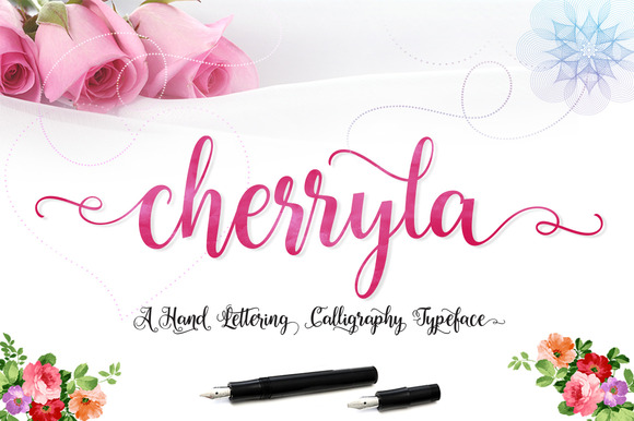 Шрифт Cherryla