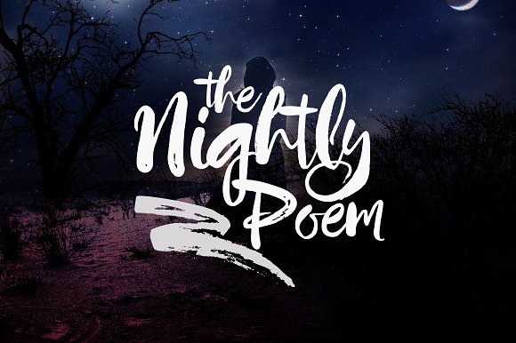 Шрифт Nightly Poem