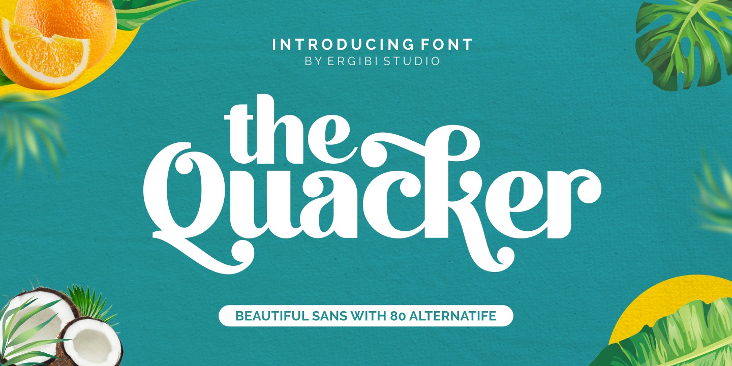 Quacker Шрифт Quacker: скачать и установить на web сайт