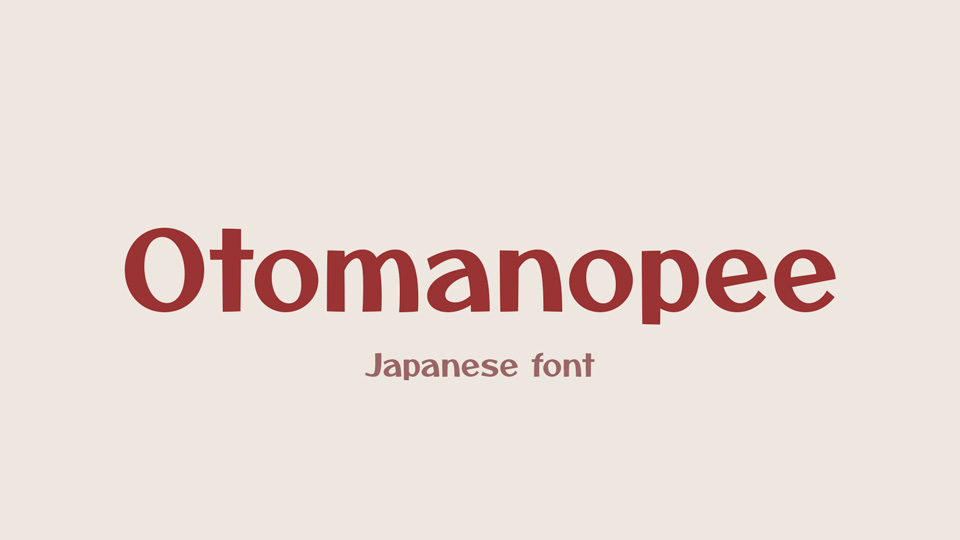 Шрифт Otomanopee One