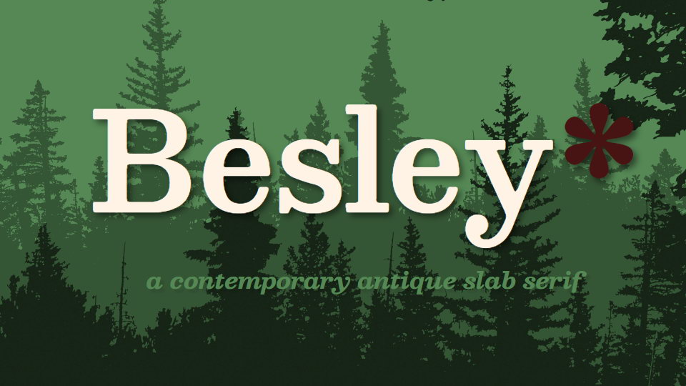 Шрифт Besley
