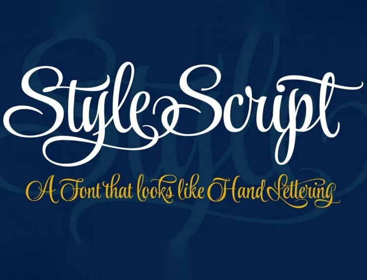 Шрифт Style Script