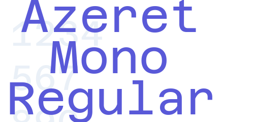 Шрифт Azeret Mono