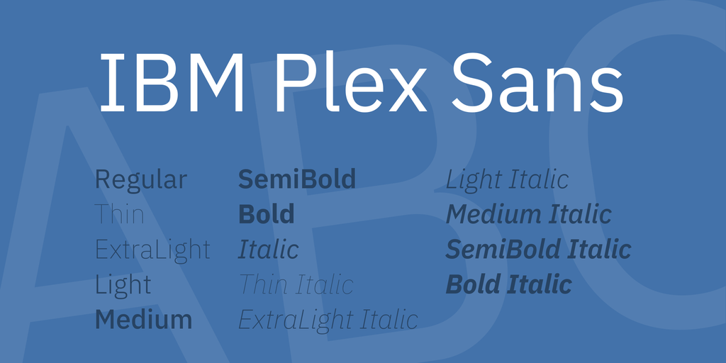 Шрифт IBM Plex Sans KR