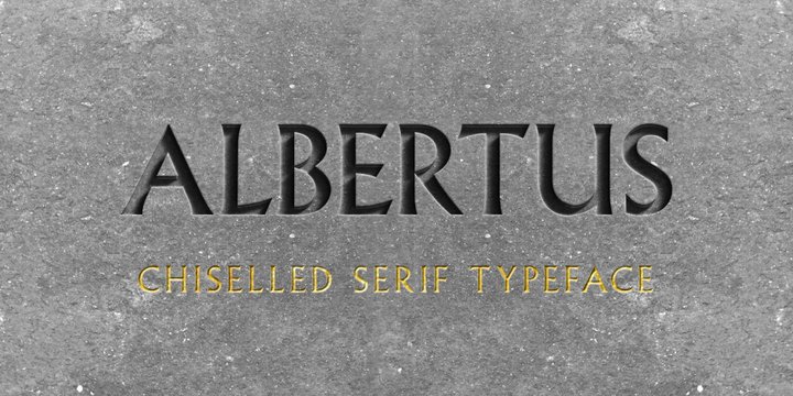 Шрифт Albertus
