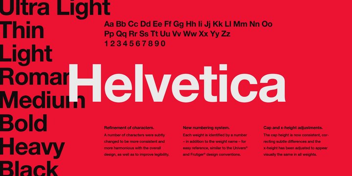 Шрифт Helvetica LT