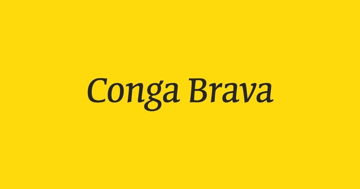 Шрифт Conga Brava