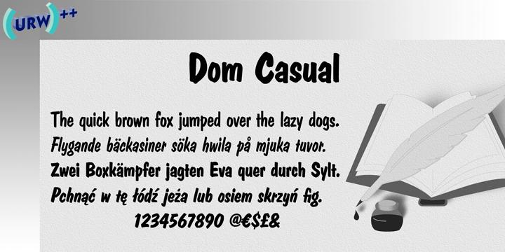 Шрифт Dom Casual