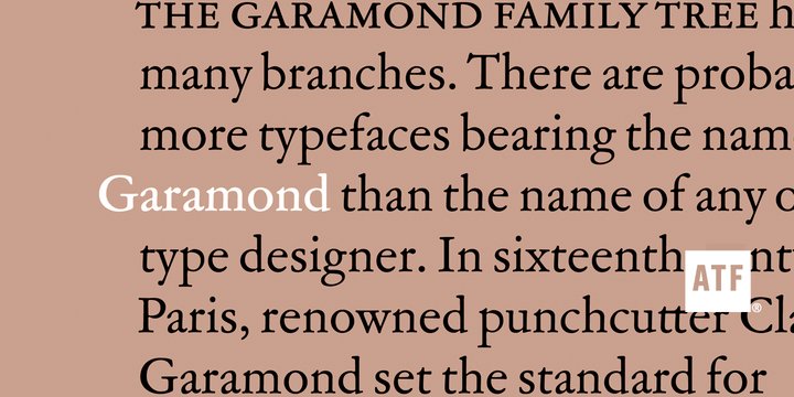 Шрифт Garamond 3