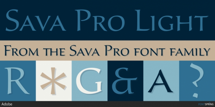 Шрифт Sava Pro