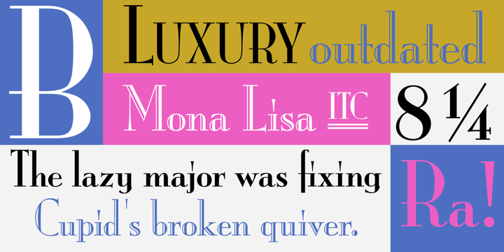 Шрифт ITC Mona Lisa