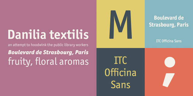 Шрифт ITC Officina Sans