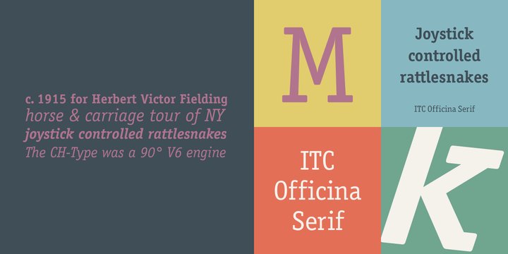 Шрифт ITC Officina Serif