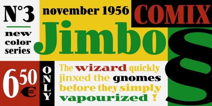 Шрифт Jimbo