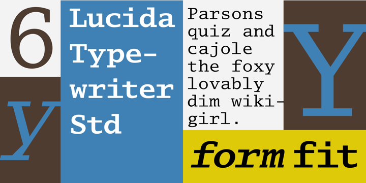 Шрифт Lucida Typewriter