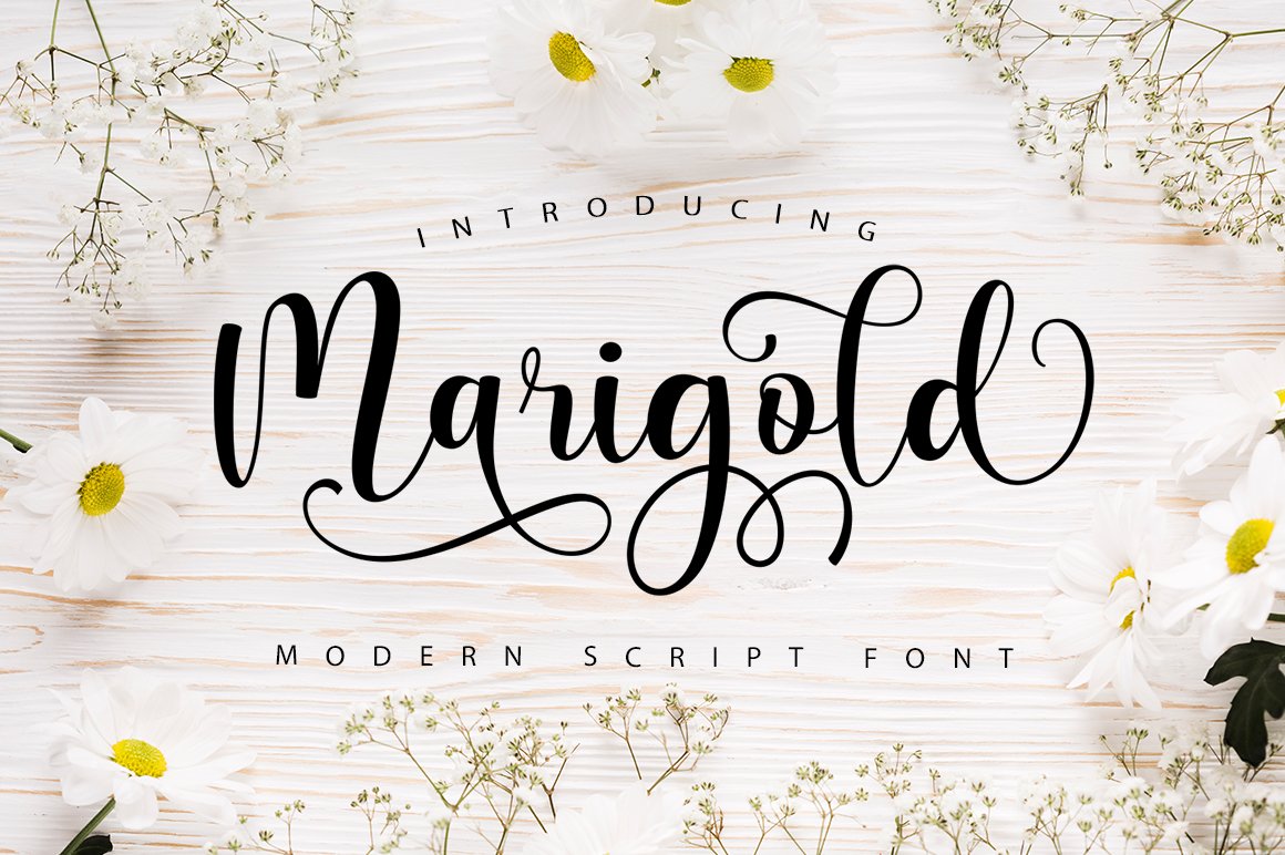 Шрифт Marigold