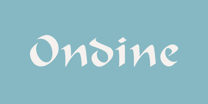 Шрифт Ondine