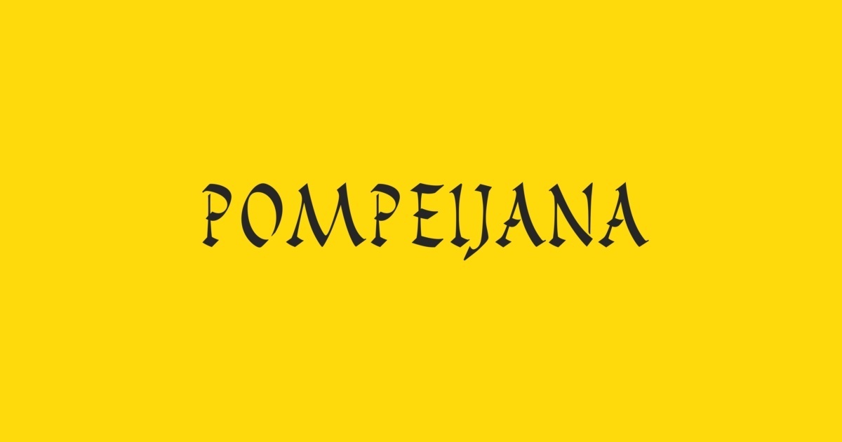 Шрифт Pompeijana