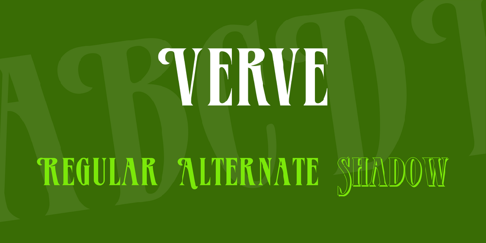 Шрифт Verve