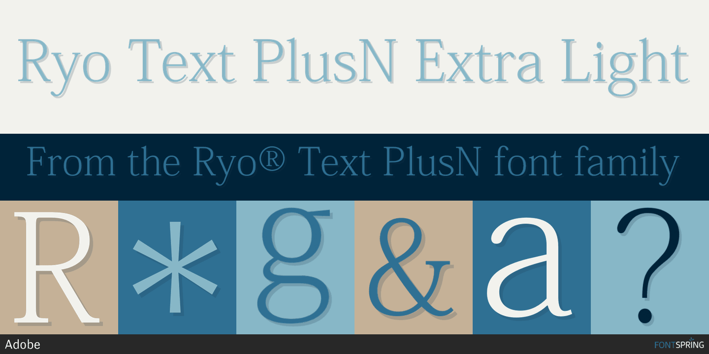 Шрифт Ryo Text PlusN