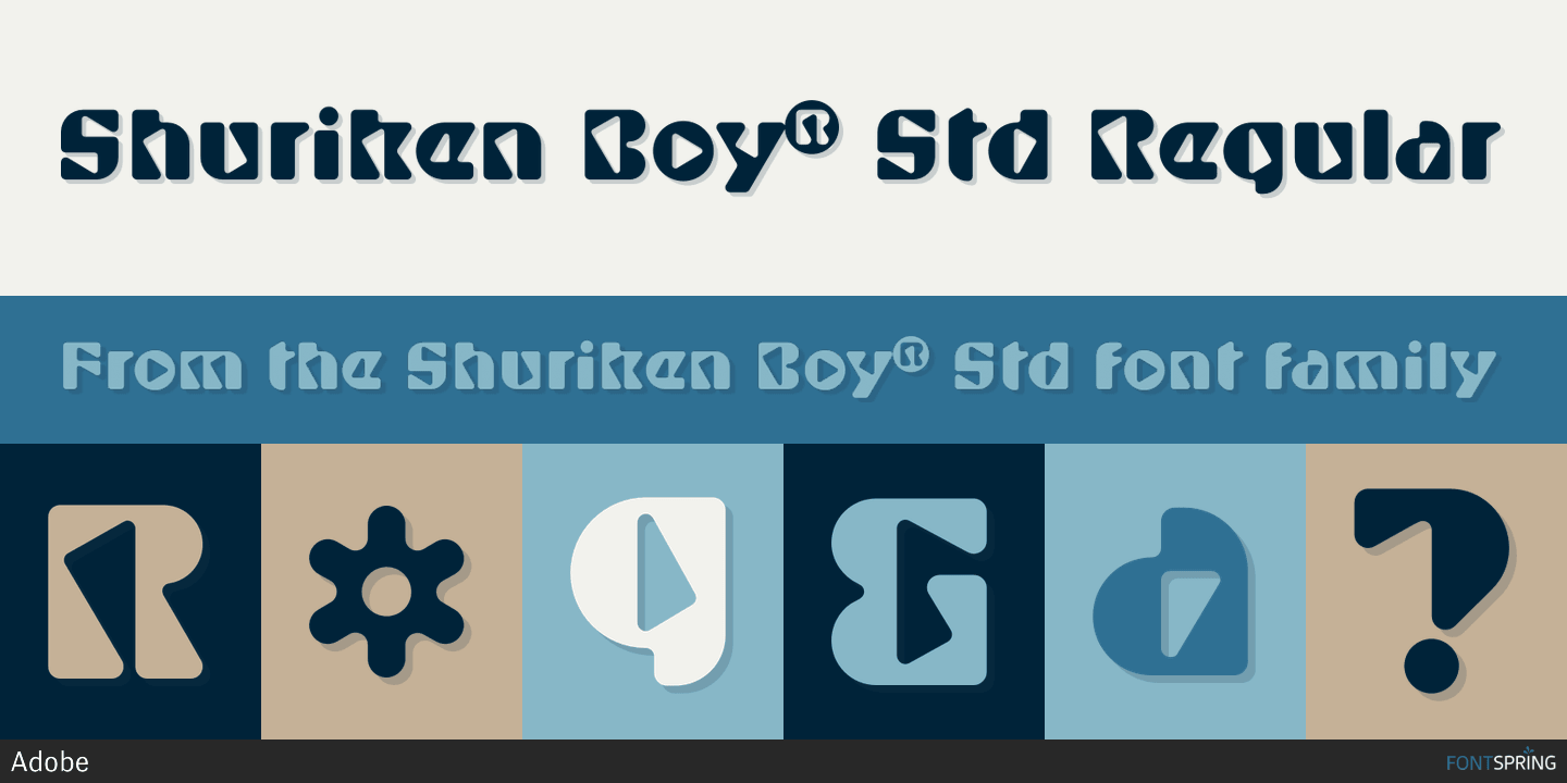 Шрифт Shuriken Boy