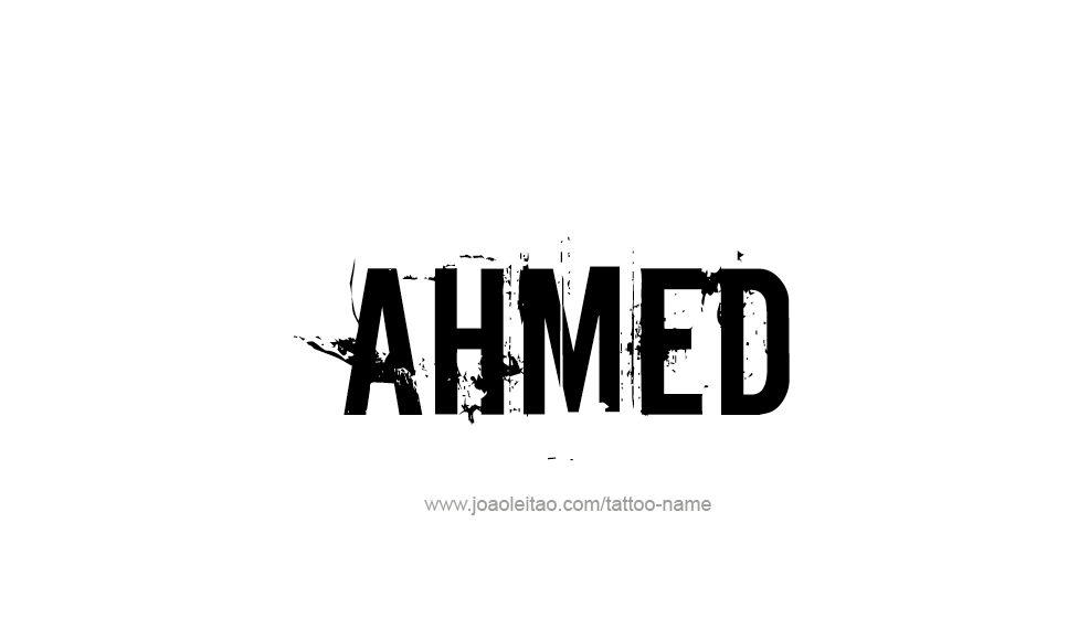 Шрифт Ahmed