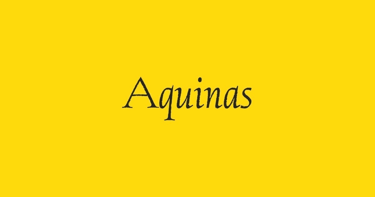 Шрифт Aquinas