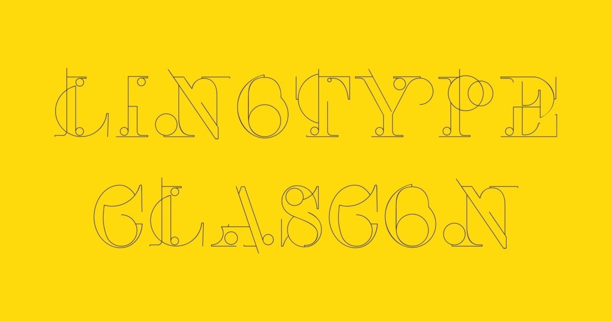 Шрифт Linotype Clascon