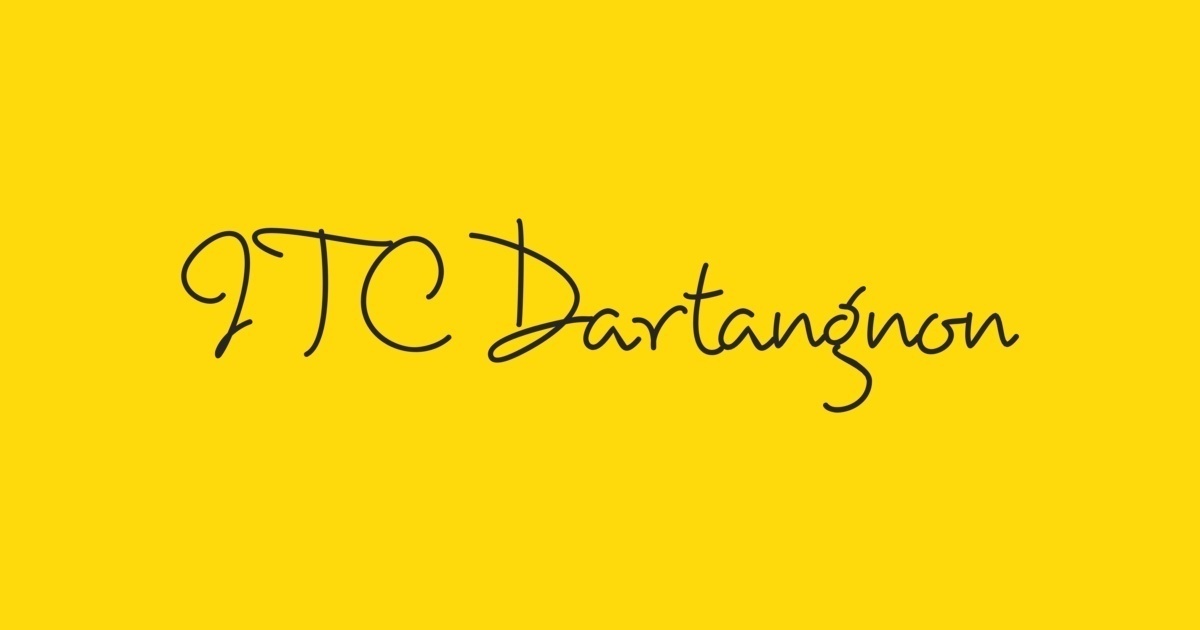 Шрифт Dartangnon ITC