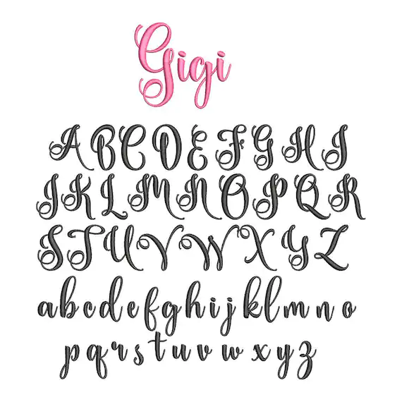 Шрифт Gigi