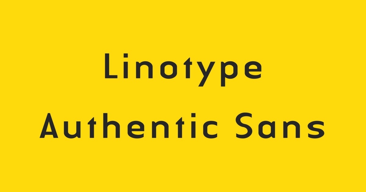 Шрифт Linotype Authentic Sans