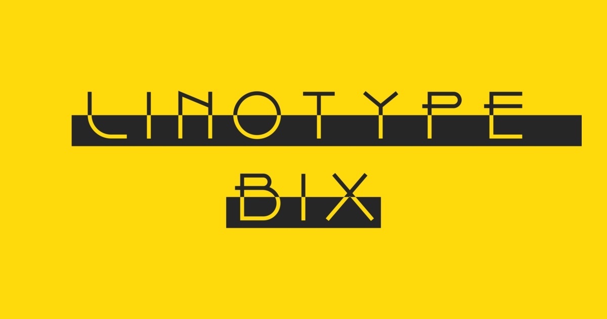 Шрифт Linotype Bix