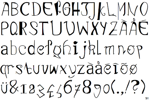 Шрифт Linotype Cadavre Exquis