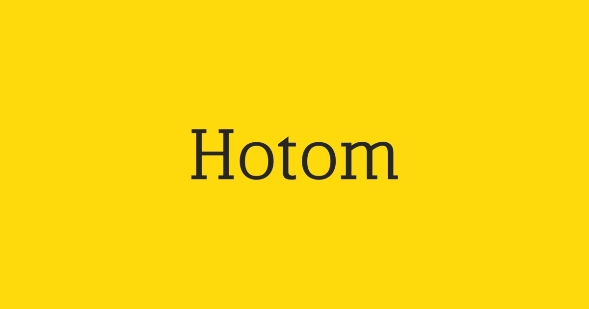 Шрифт HoTom