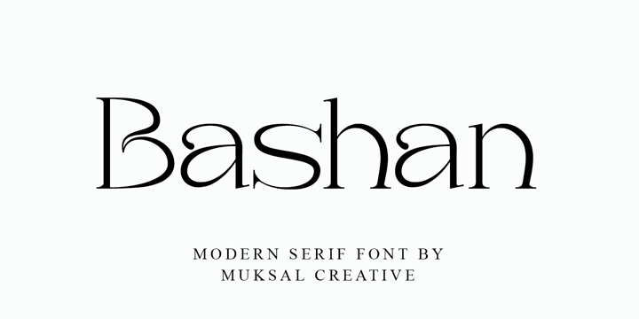 Шрифт Bashan