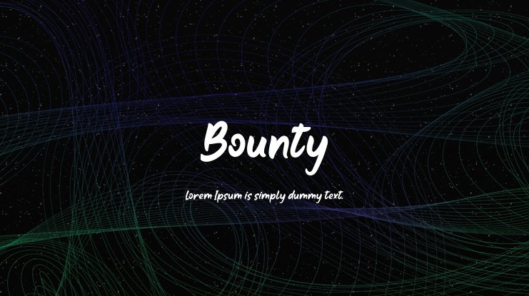 Шрифт Bounty