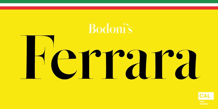 Шрифт Bodoni Ferrara Hairline