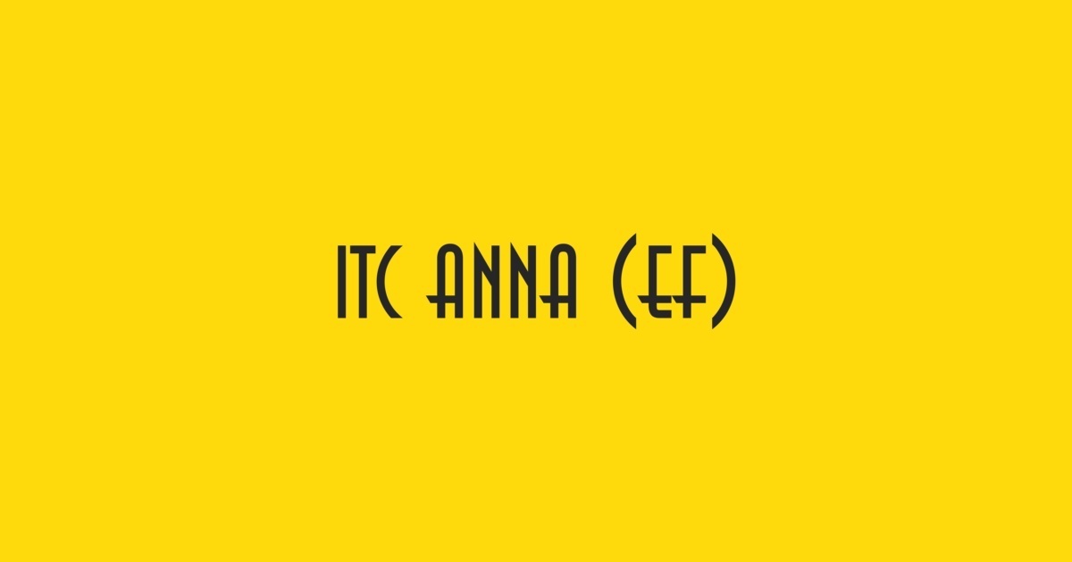Шрифт Anna ITC