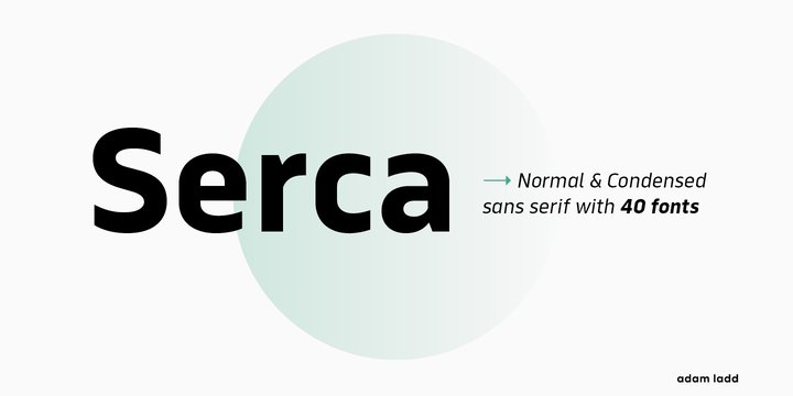 Шрифт Serca Condensed