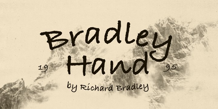 Шрифт Bradley Hand ITC