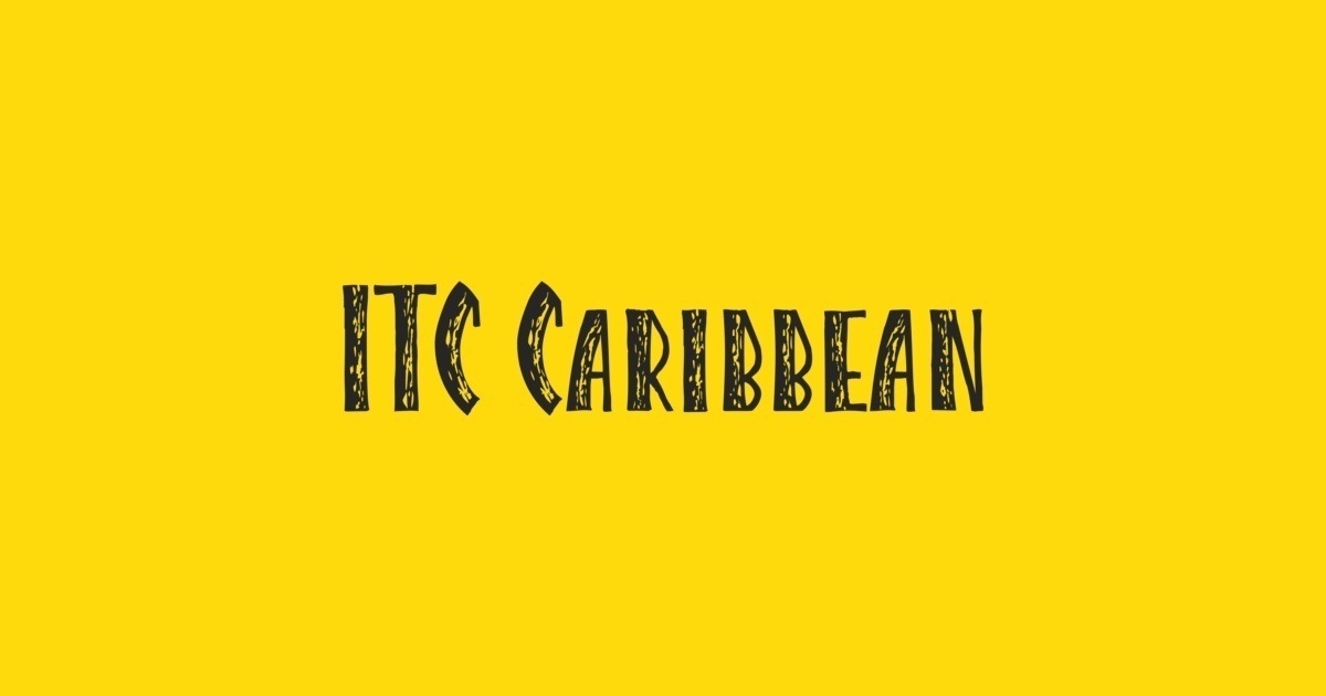 Шрифт Caribbean ITC