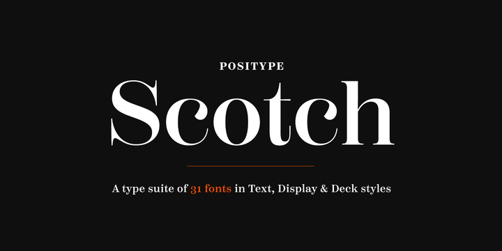 Шрифт Scotch Display