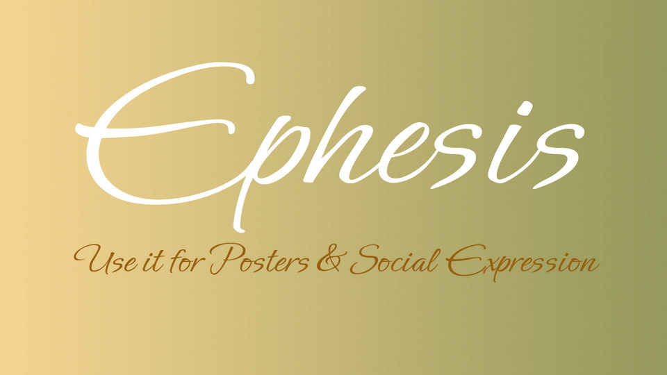 Шрифт Ephesis