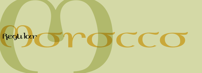 Шрифт Morocco