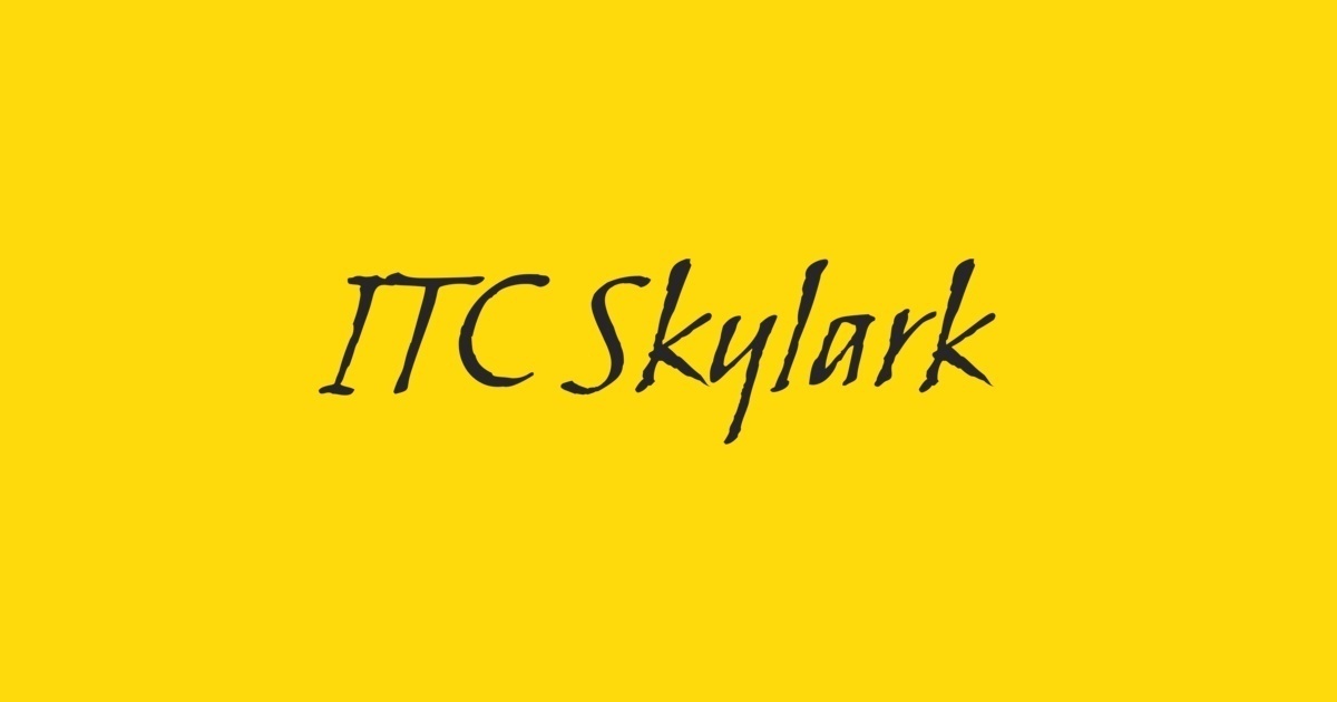 Шрифт Skylark ITC