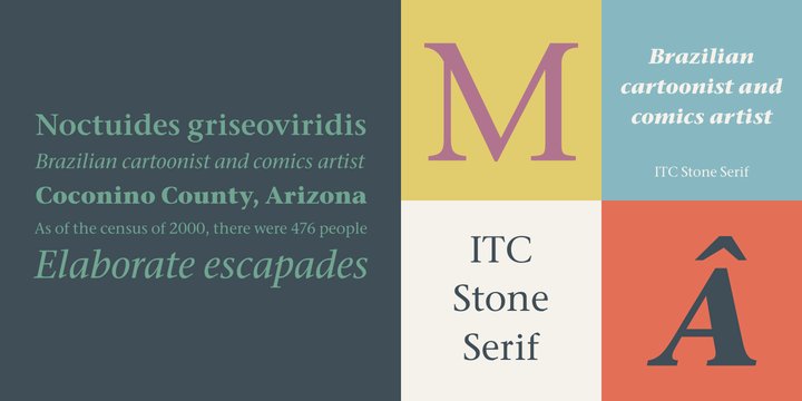 Шрифт Stone Serif ITC