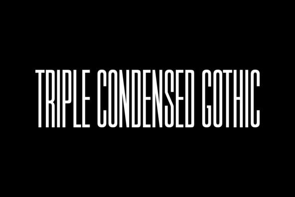 Шрифт Triple Condensed Gothic