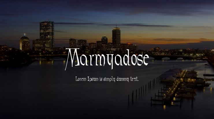 Шрифт Marmyadose