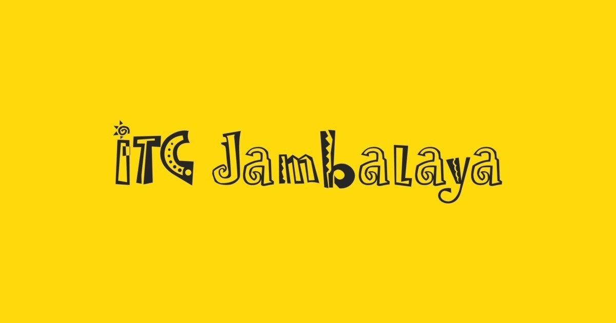 Шрифт Jambalaya ITC